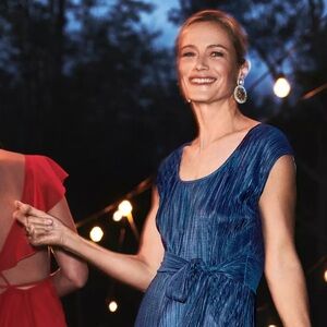 Maeve sapphire blue jumpsuit - Anthropologie